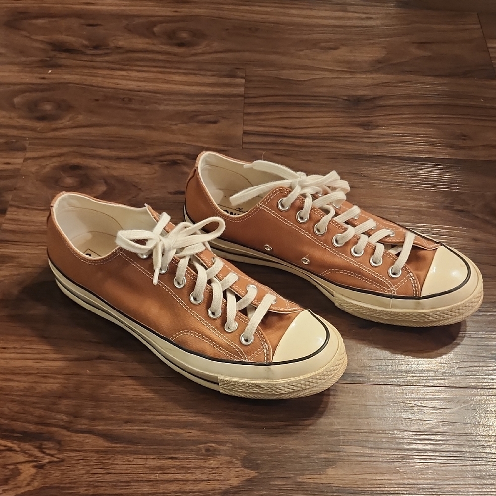 Converse Tan Low-Top Sneakers